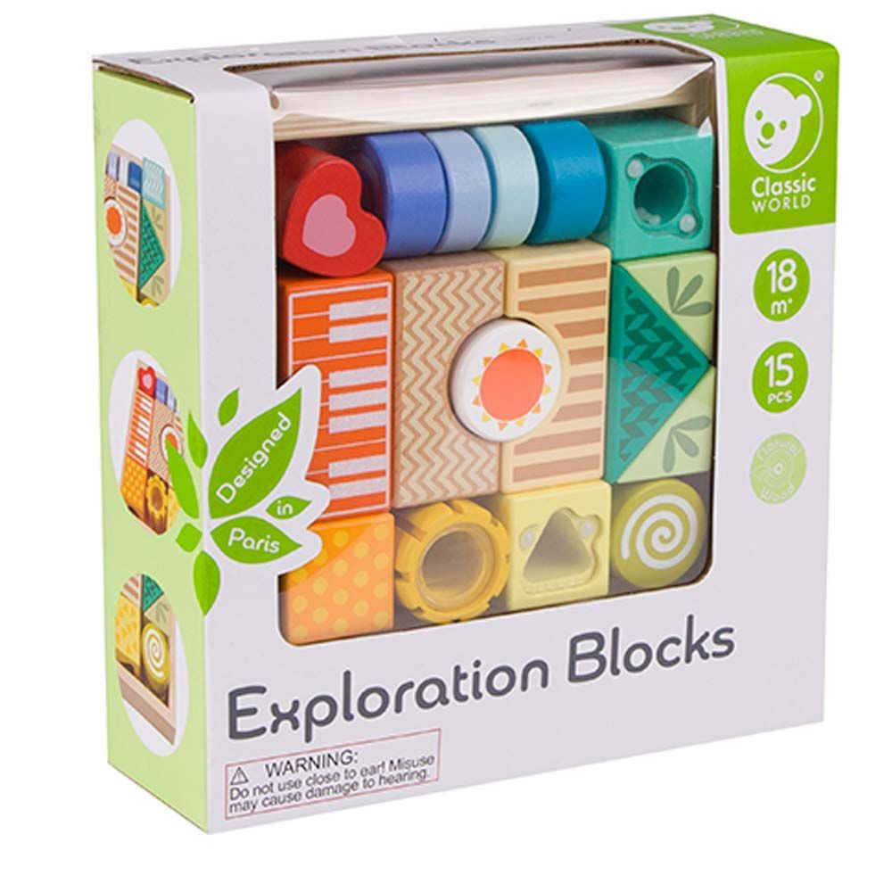 Classic World - Exploration Blocks - 15 Pcs