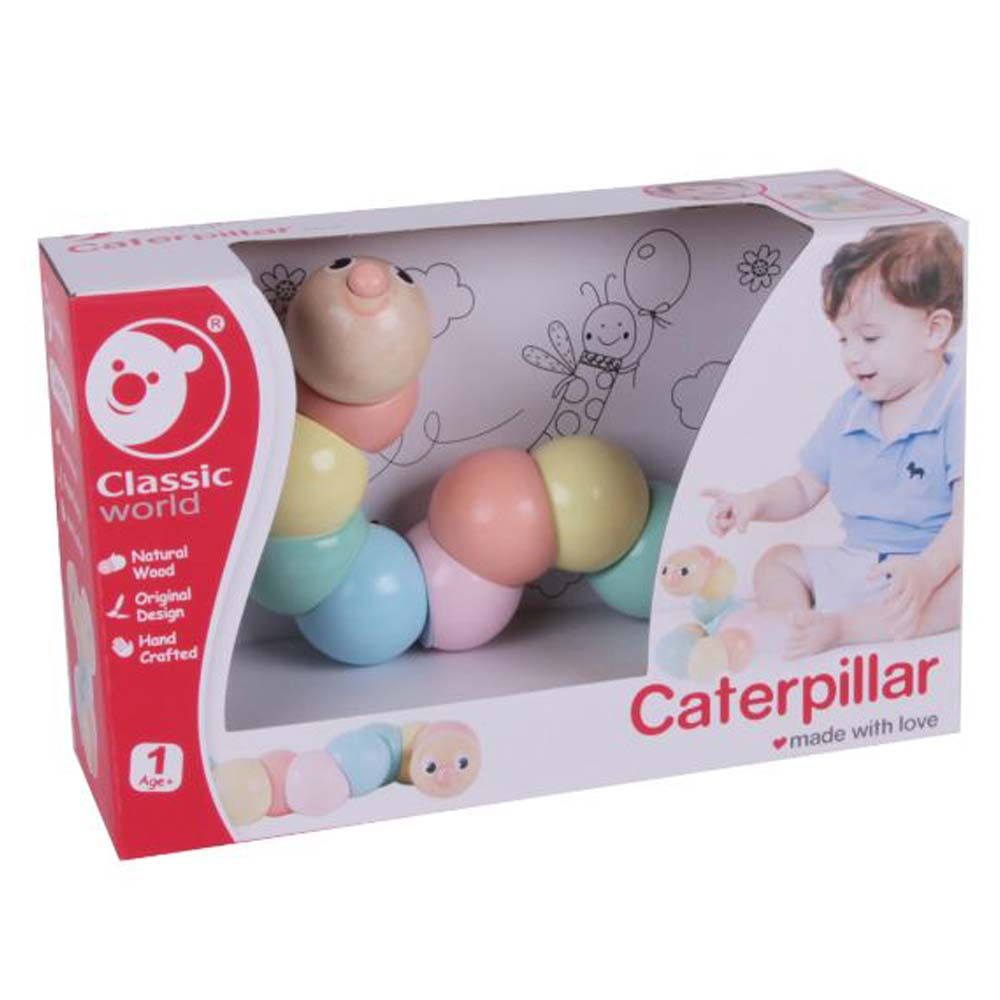 Classic World - Caterpillar Wooden Toy