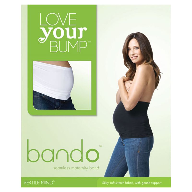 Fertile Mind Bando Essential Maternity Belly Band - White