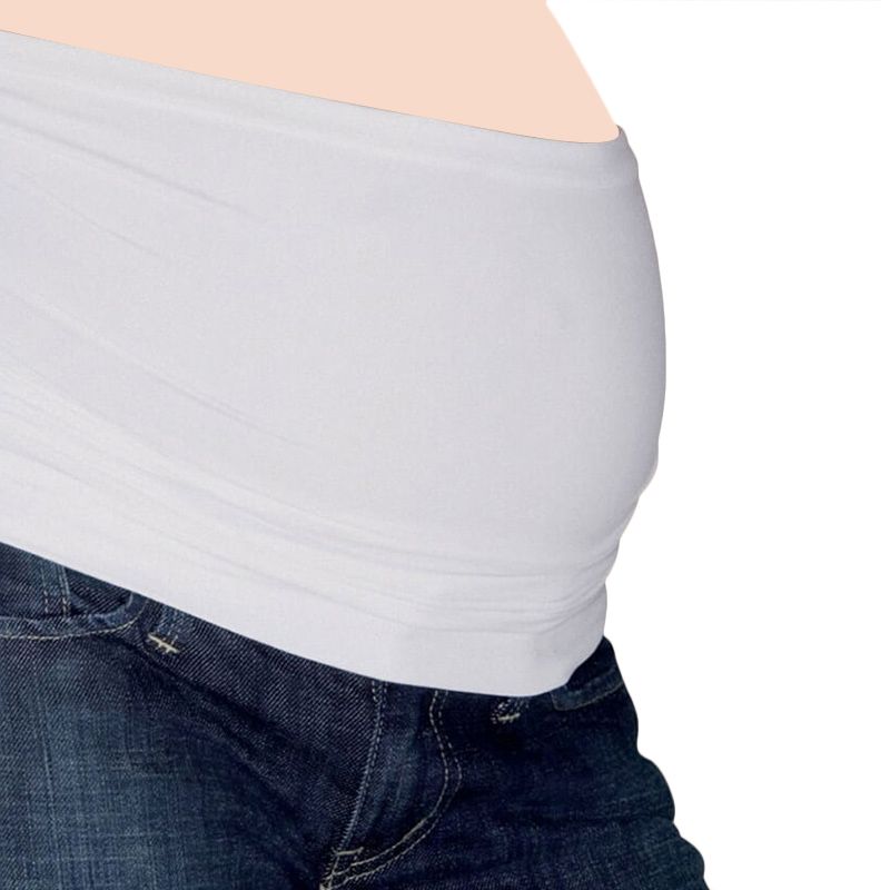 Fertile Mind Bando Essential Maternity Belly Band - White