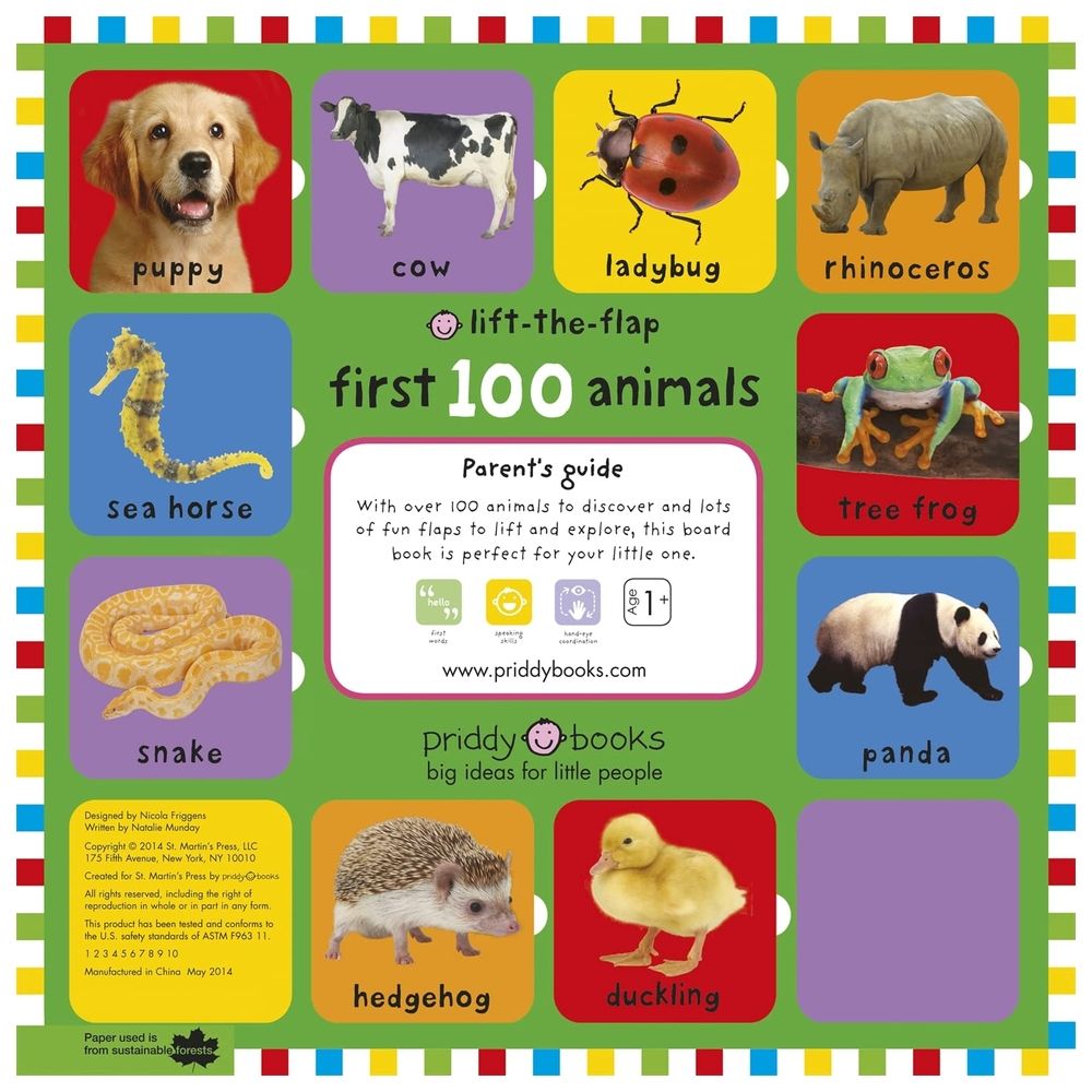 First 100 Animals Lift-The-Flap