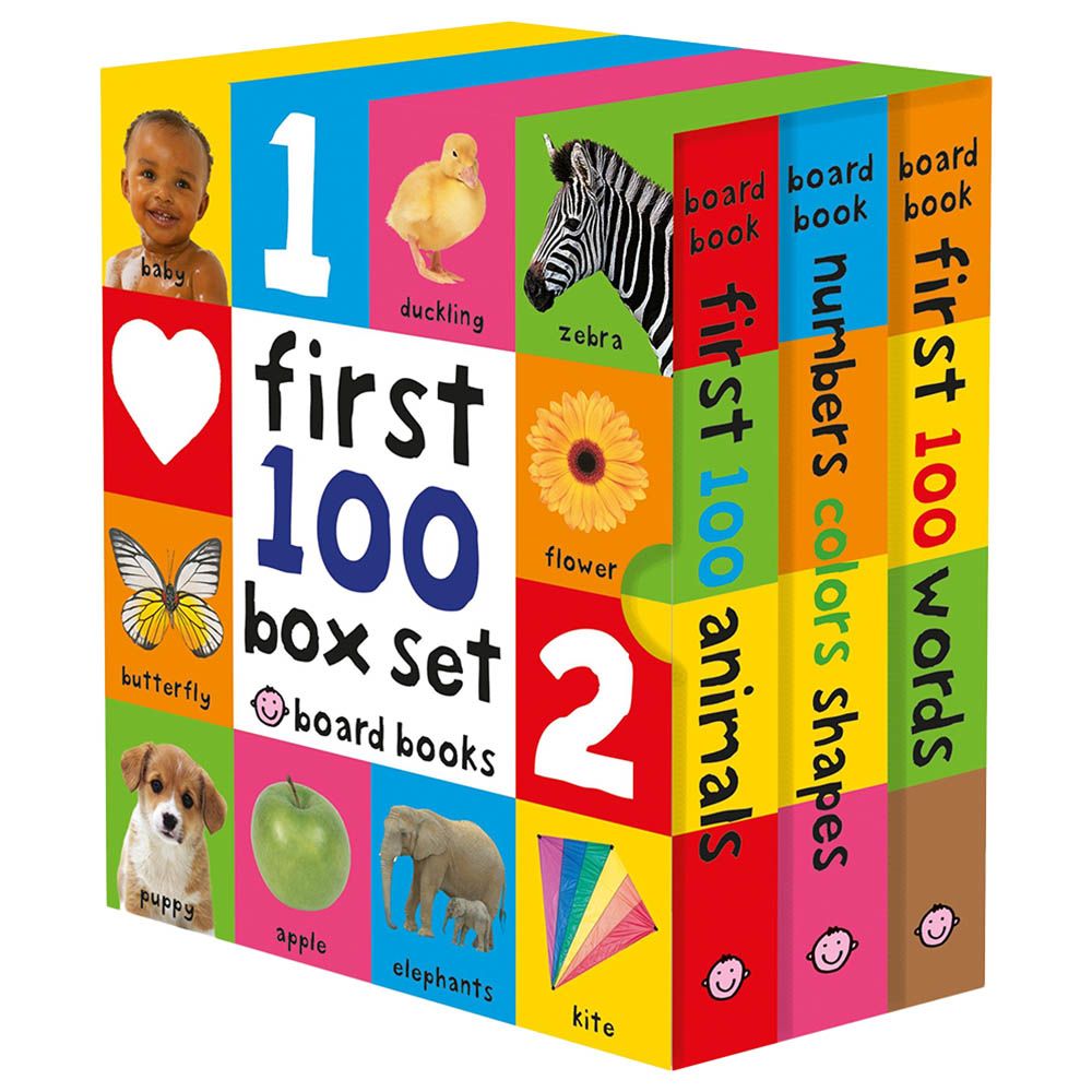 First 100 Board Book - Box Set of 3 Books