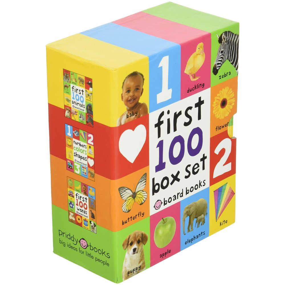 First 100 Board Book - Box Set of 3 Books