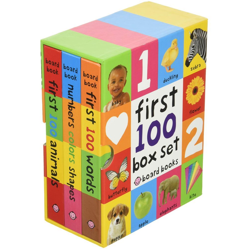 First 100 Board Book - Box Set of 3 Books