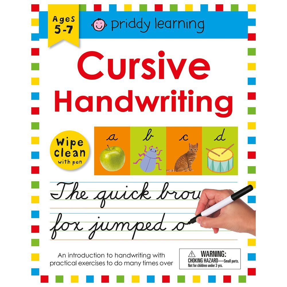 كتاب خط Wipe Clean Workbook Cursive Handwriting