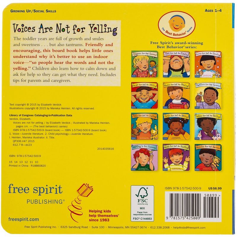 Voices Are Not For Yelling: Board Book