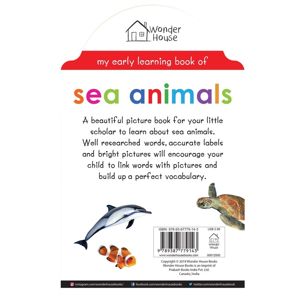 My Early Learning Book Of Sea Animals: Attractive Shape Board Books For Kids