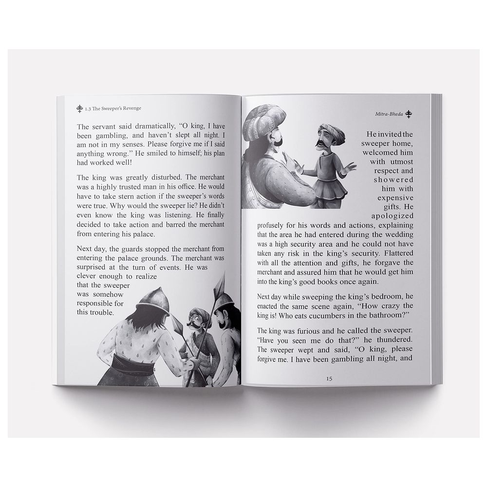 Panchatantra For Children: Illustrated Stories (Black And White)