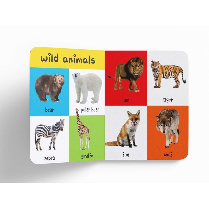 My First 4-In-1 One Wild Animals, Pet And Farm Animals, Birds, Sea Animals