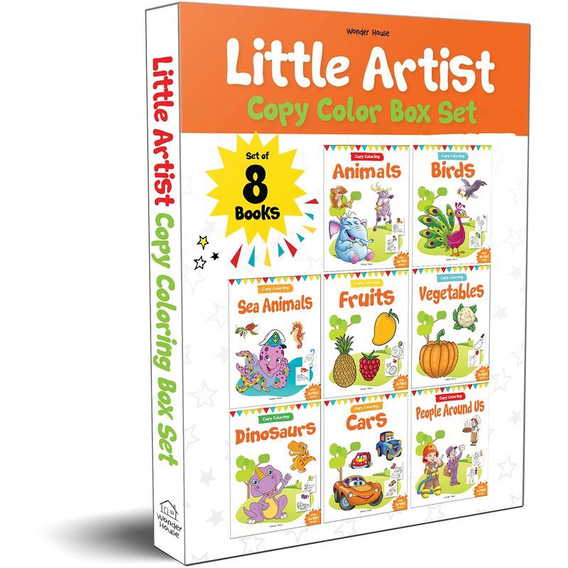 Little Artist Copy Colouring Boxset : Pack Of 8 Books