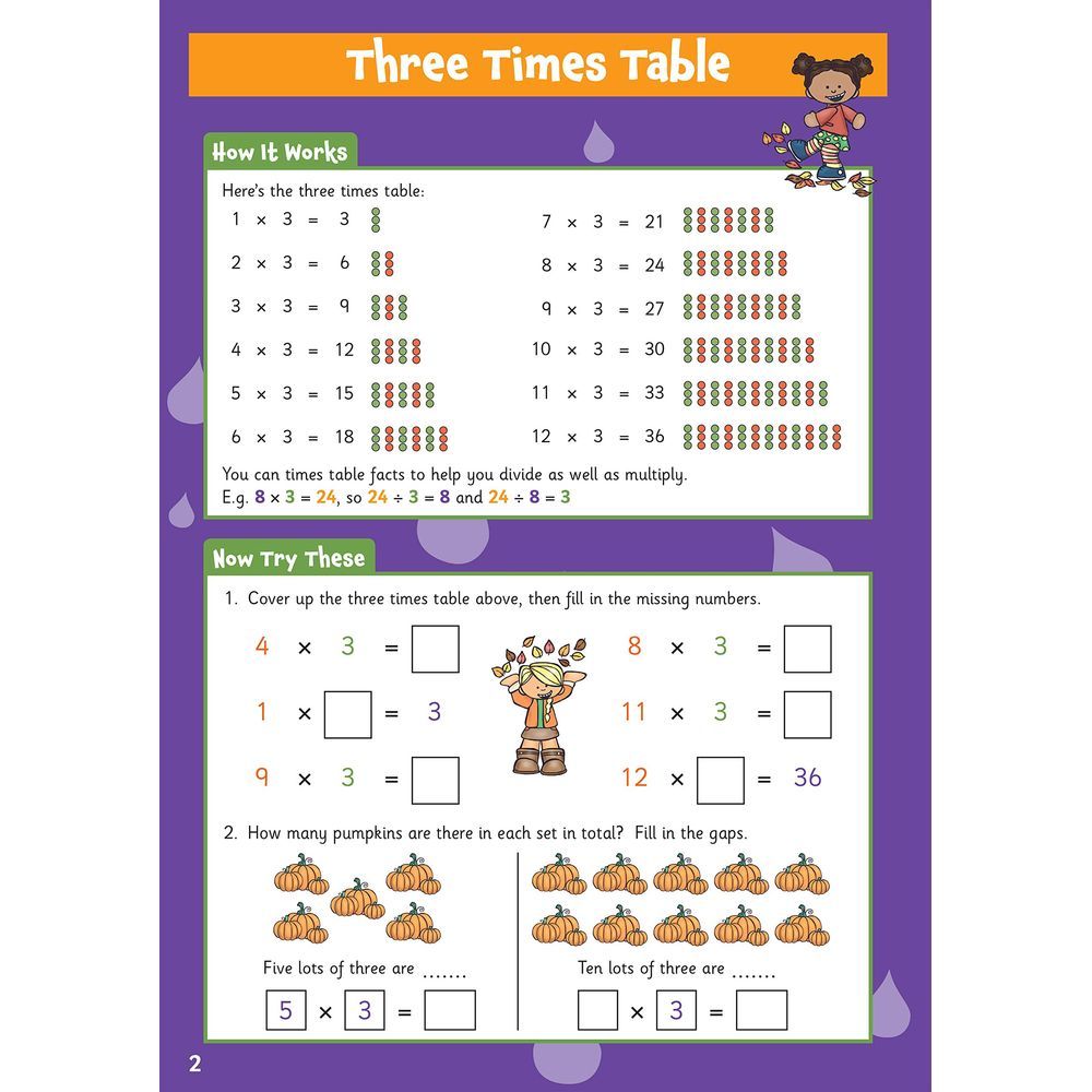 New Times Tables Activity Book for Ages 7-9