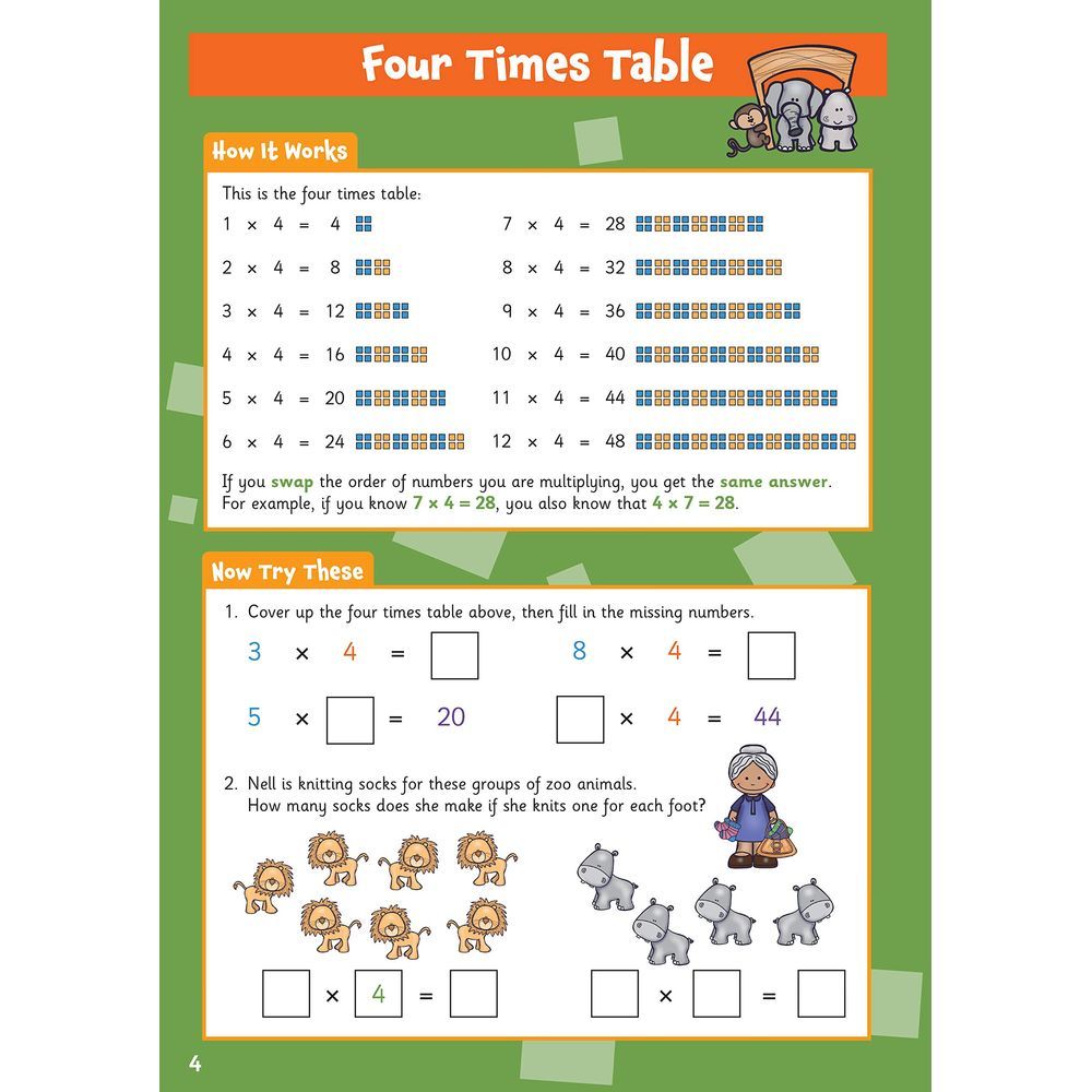 New Times Tables Activity Book for Ages 7-9