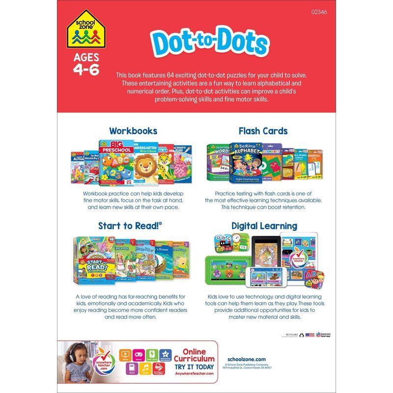 Dot-To-Dots Deluxe Edition Activity Zone Workbook