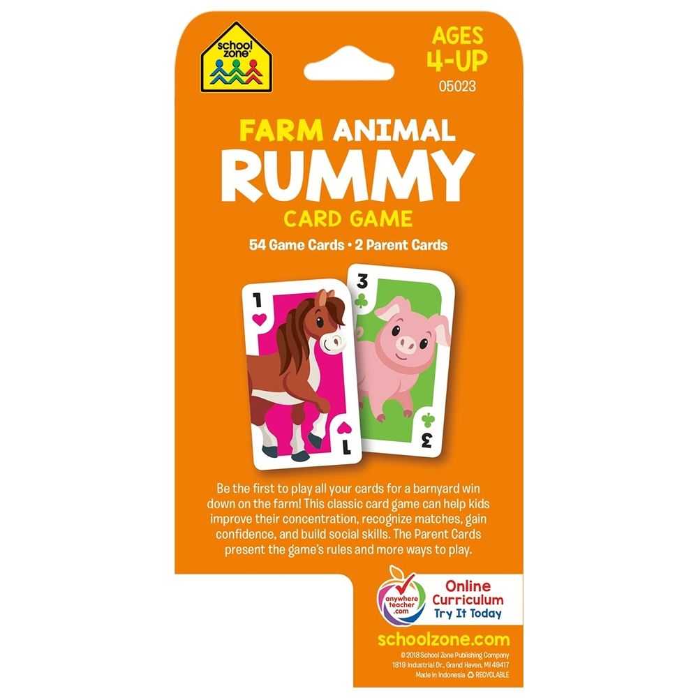 Rummy Farm Animal Card Game