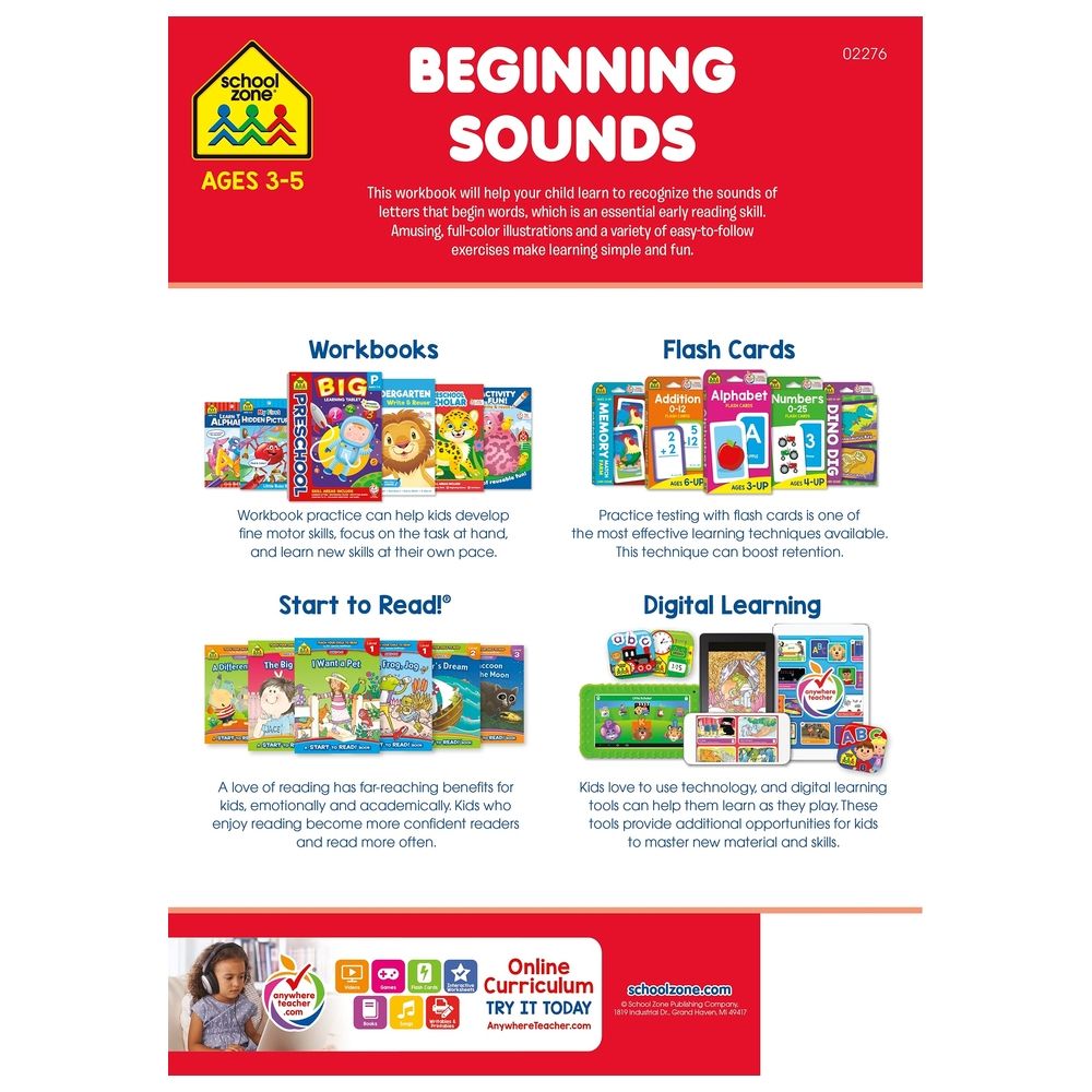 Beginning Sounds Deluxe Edition Workbook