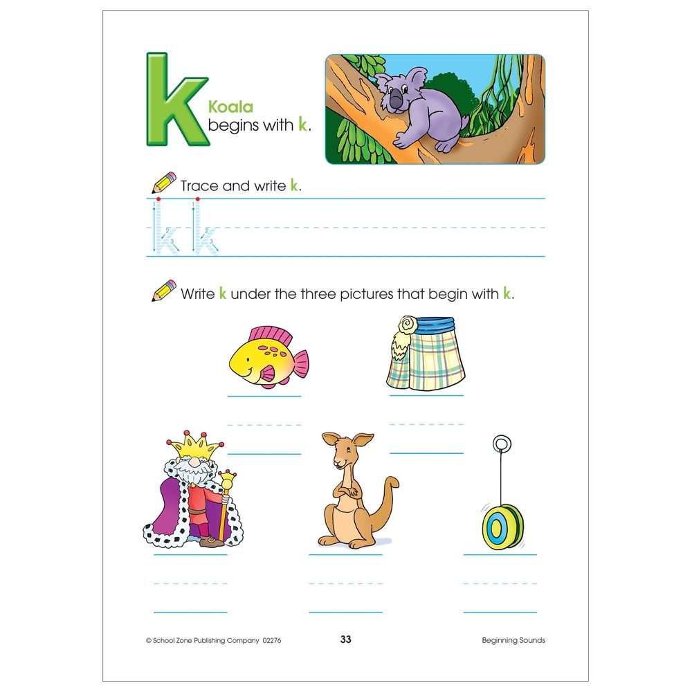 Beginning Sounds Deluxe Edition Workbook