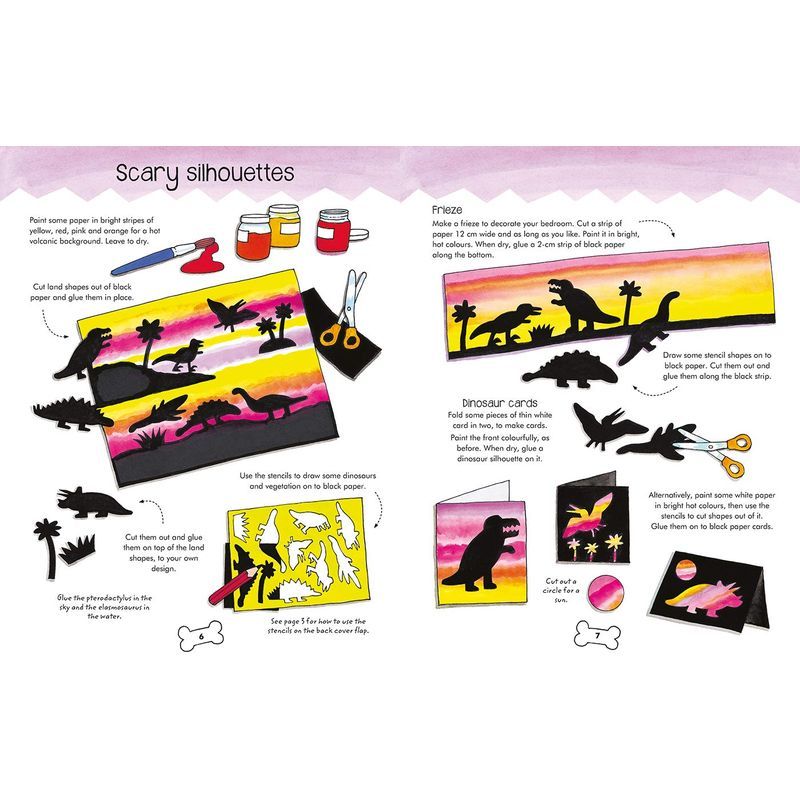 Make & Colour Paper Dinosaurs