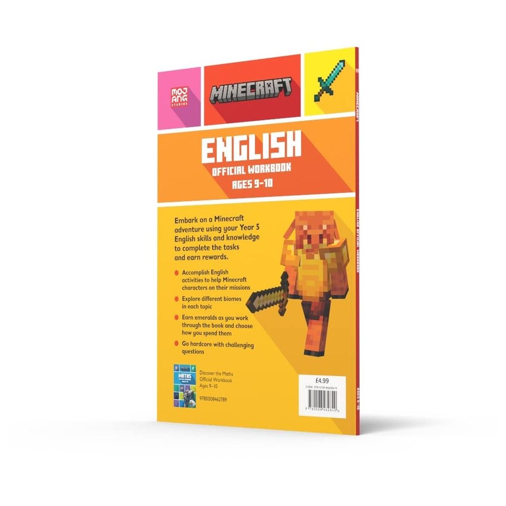 Minecraft Education Minecraft English Ages 9 10 Official Workbook