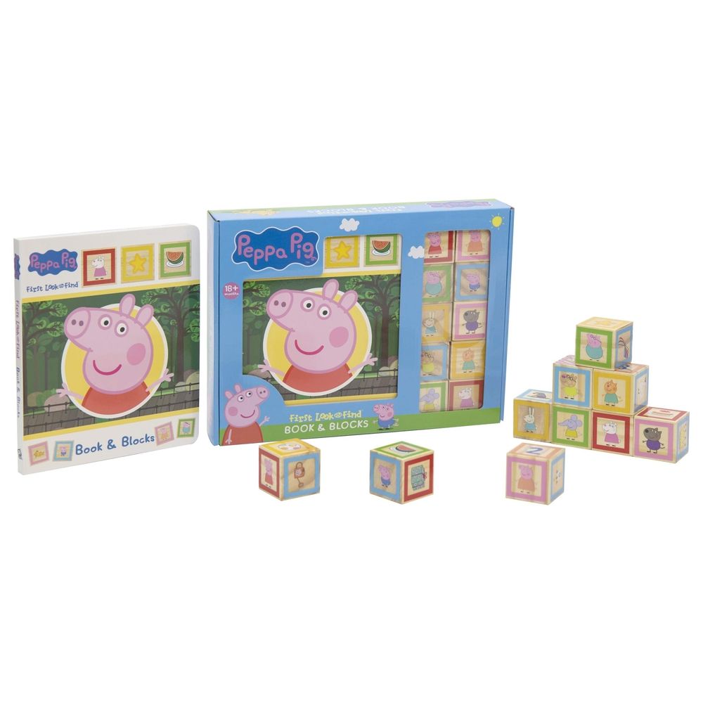 Peppa Pig: First Look And Find Book And Blocks