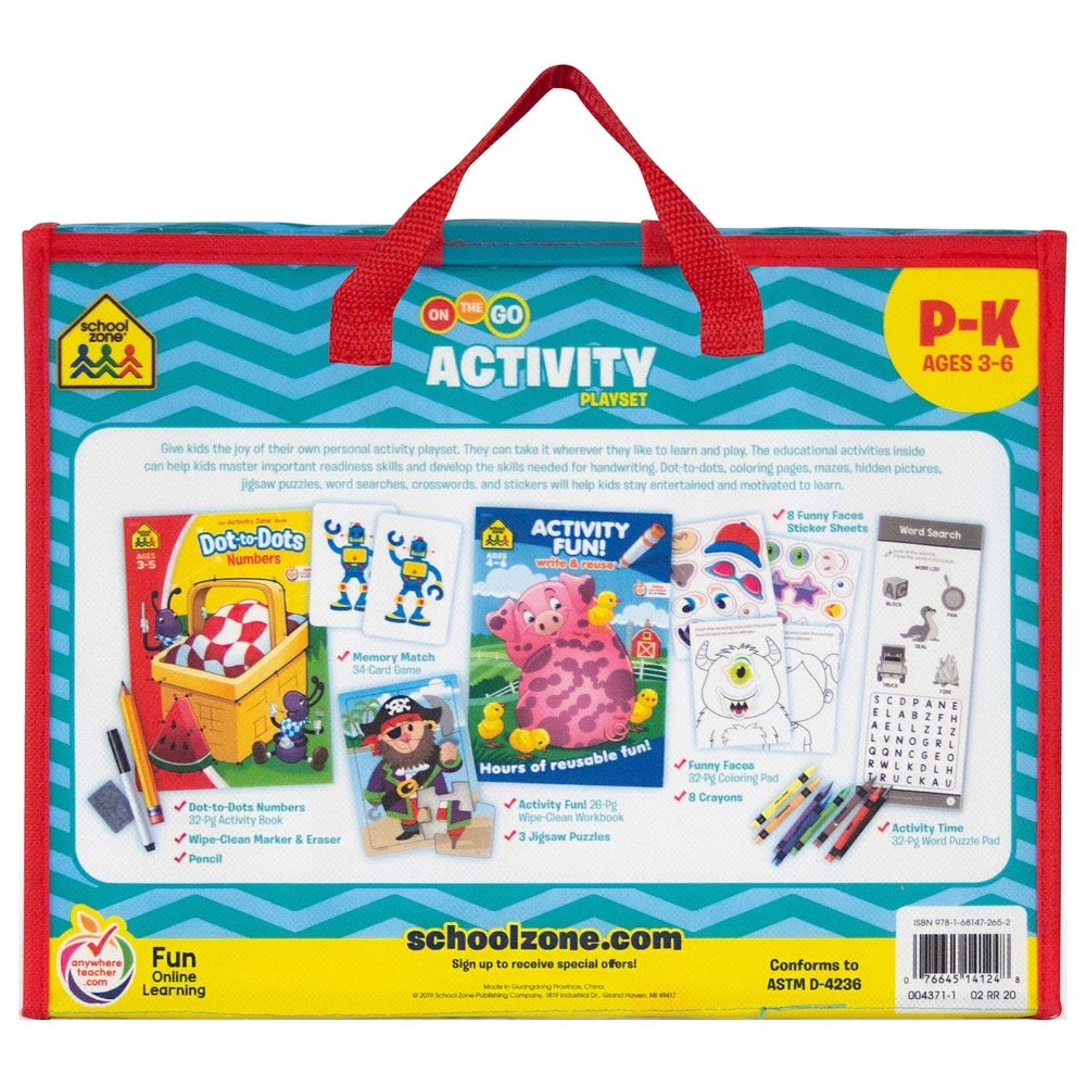 School Zone On The Go Activity Learning Playset