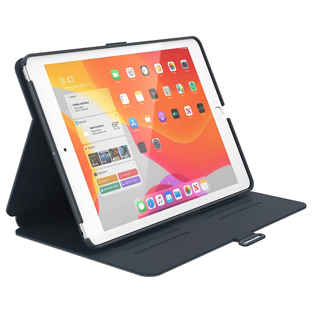 Speck - Ipad 10.2 -inch Balance Folio w/ Mb Case - Stormy Grey/Charcoal Grey