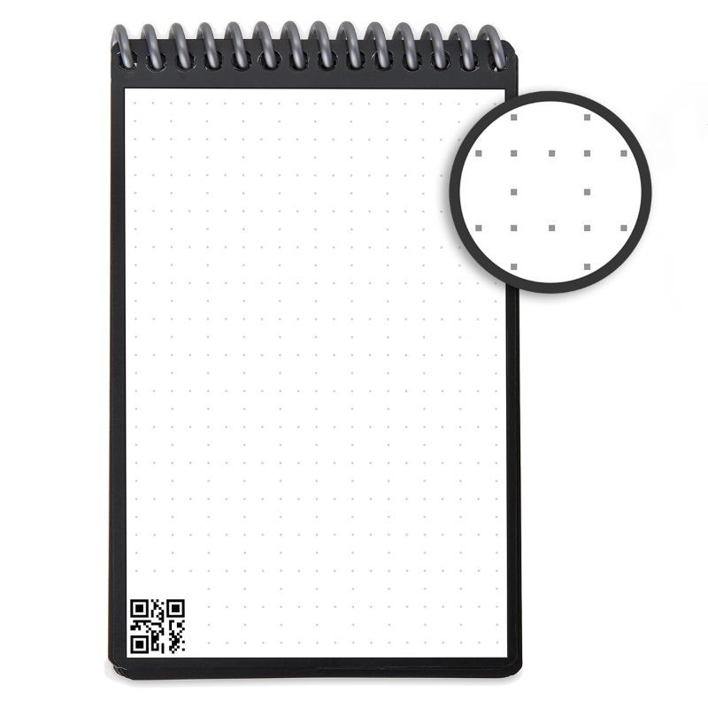 Rocketbook Mini Smart Reusable Notepad, Dot Grid - Red