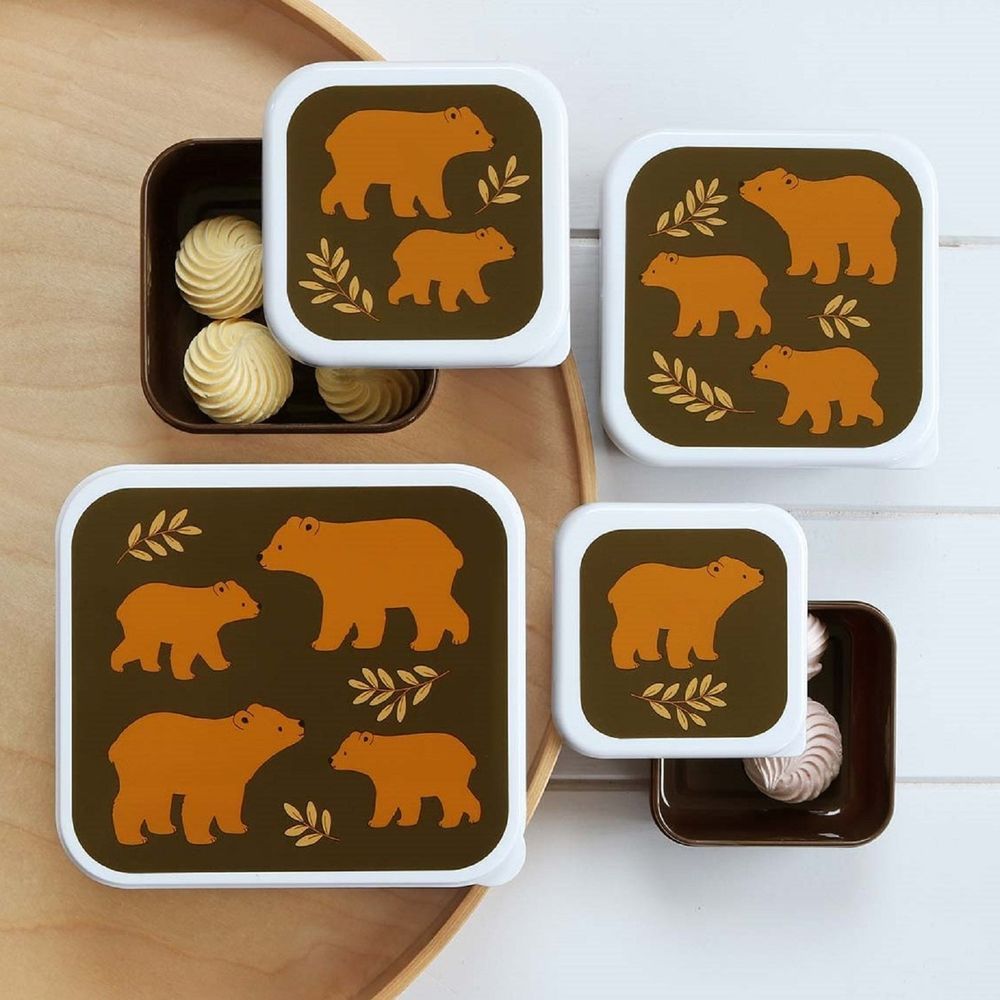 A little Lovely Company - Lunch & Snack Box Set - Bears