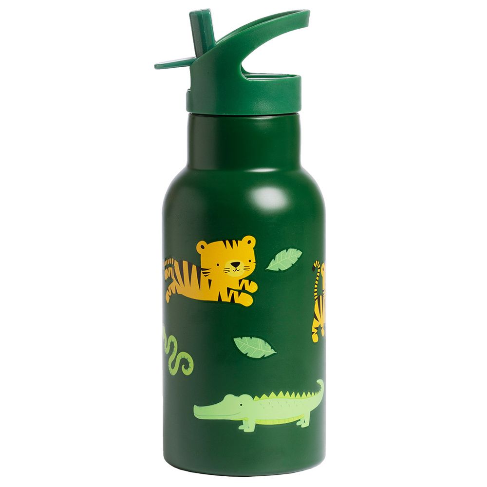 A Little Lovely Company - Stainless Steel Bottle - Tiger - 350ml