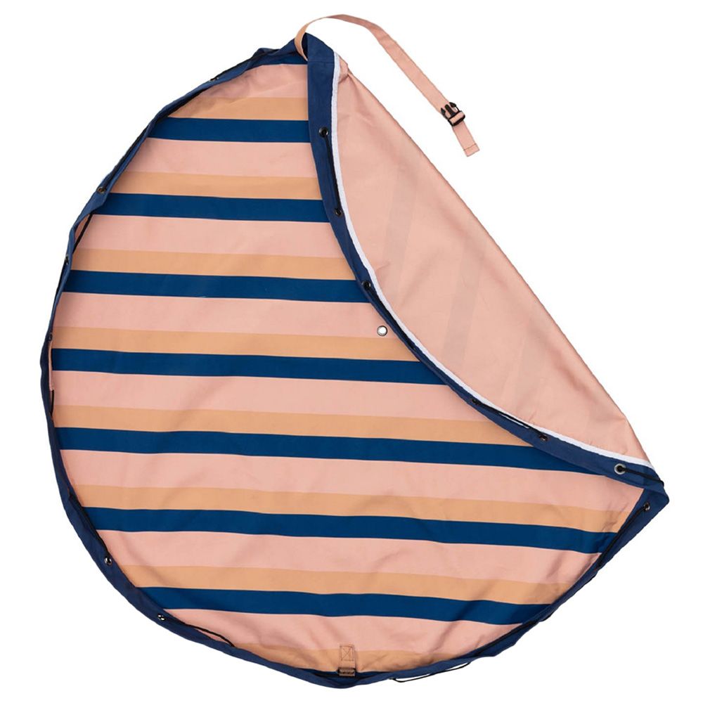 Play & Go - Playmat & Storage Bag - Outdoor Stripes Mokka