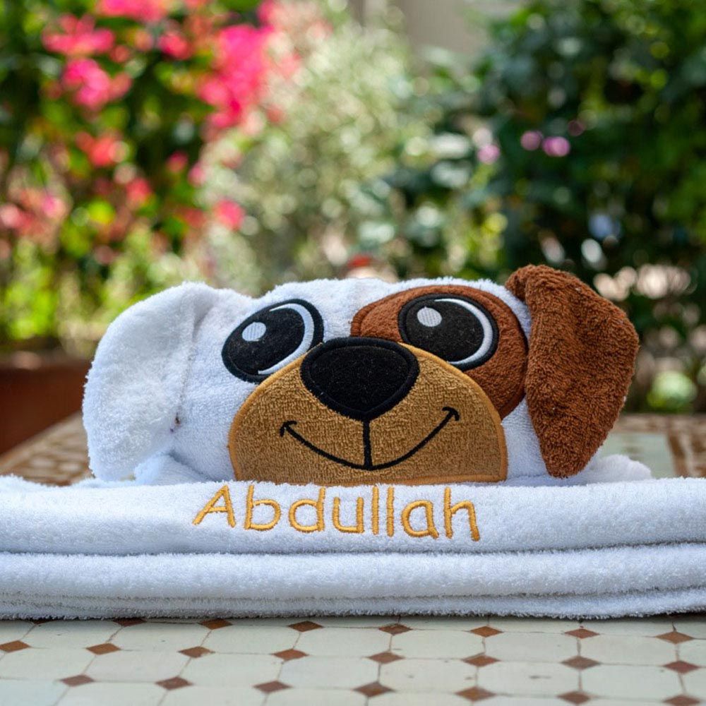 Coochy Coo - Personalized Bunny Towel - Boy