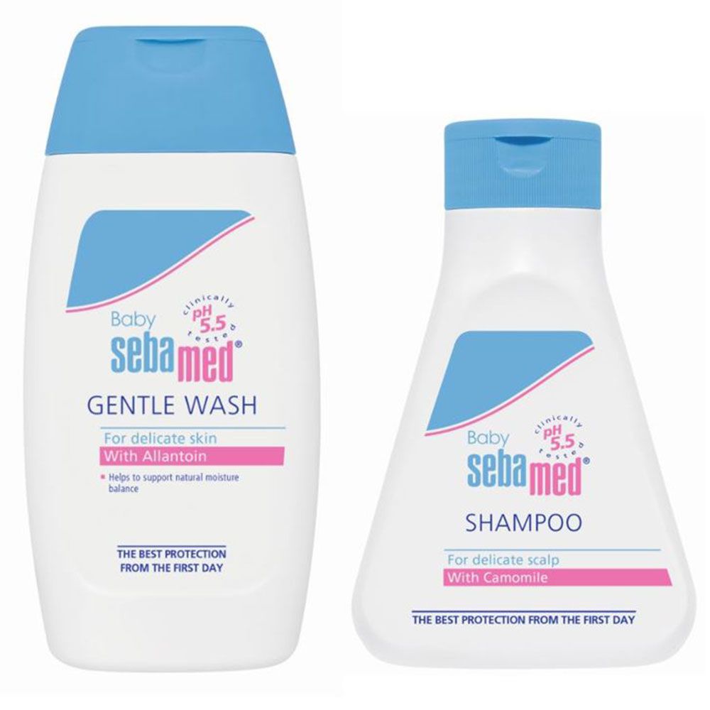 Sebamed Baby Shampoo 150ml and Baby Wash 200ml