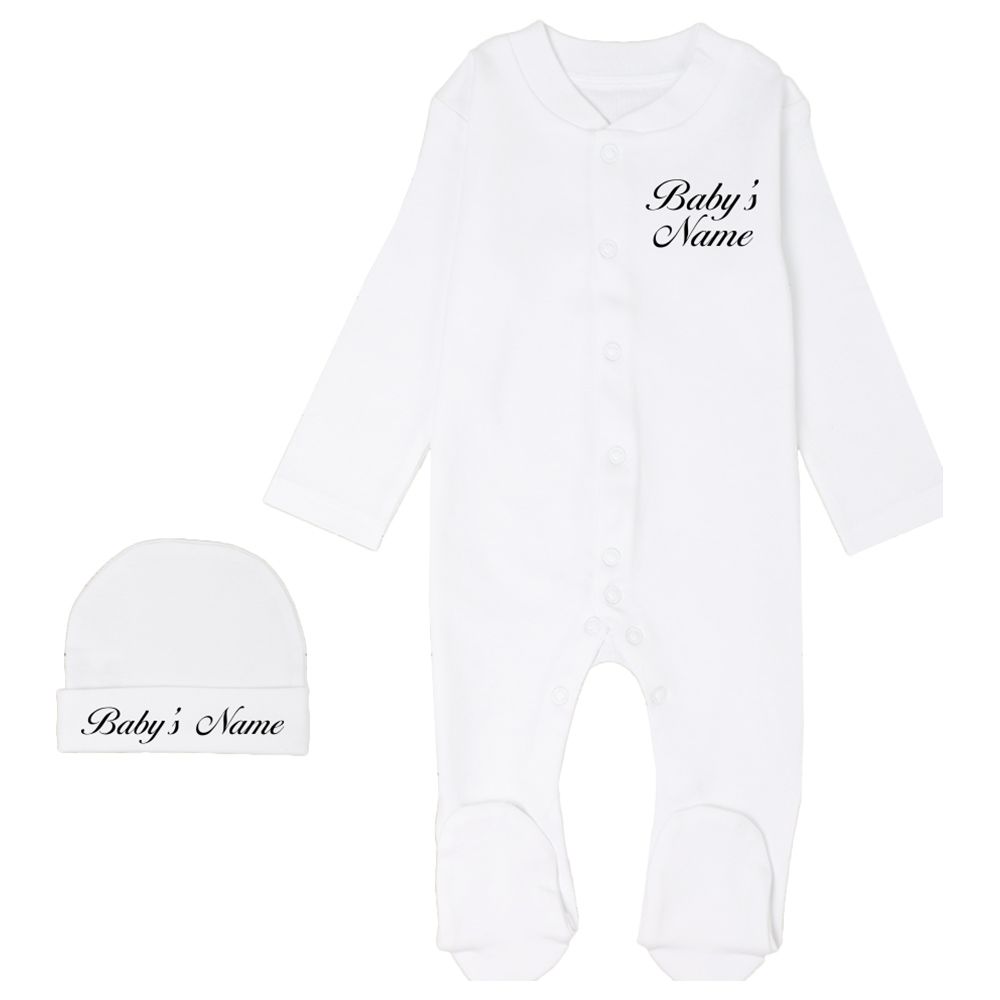 Impressions - Personalized Romper & Beanie Gift Set