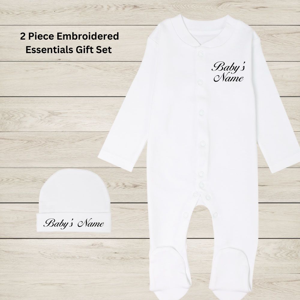 Impressions - Personalized Romper & Beanie Gift Set