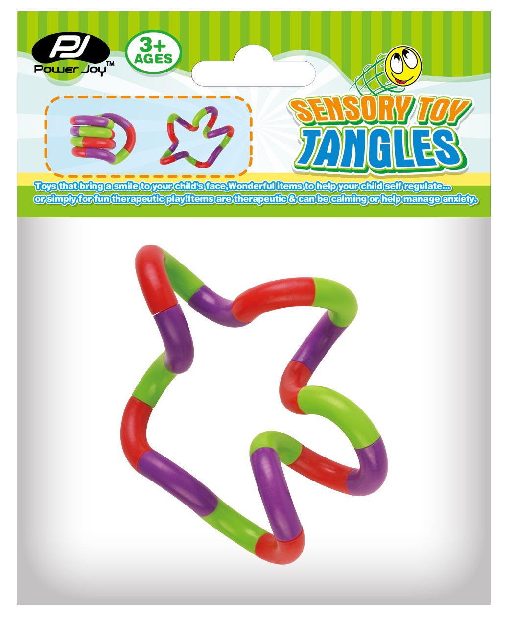 Power Joy - Sensory Toy Tangles 36cm - Assorted