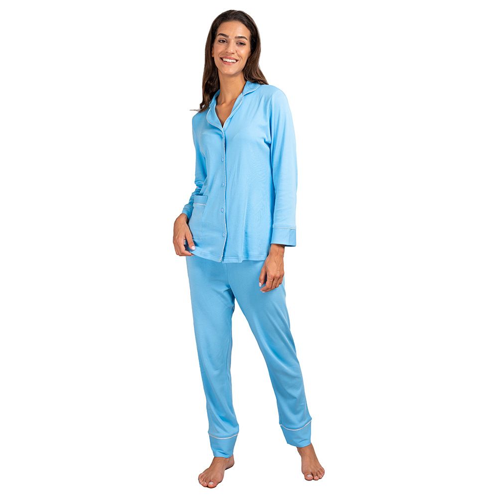 Cosset - 2pc-Set - Astre Maternity Pajama - Blue