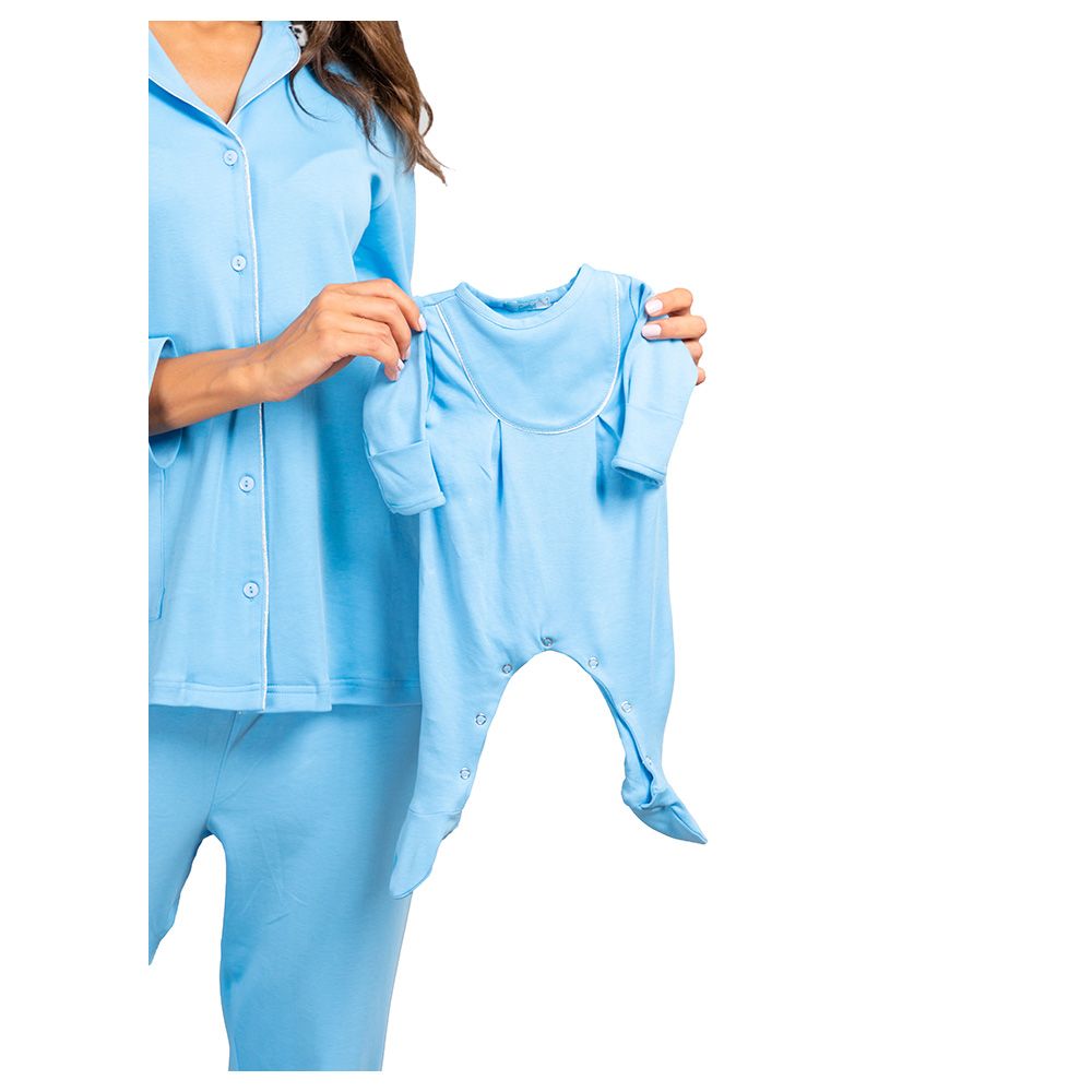 Cosset - 2pc-Set - Astre Maternity Pajama - Blue