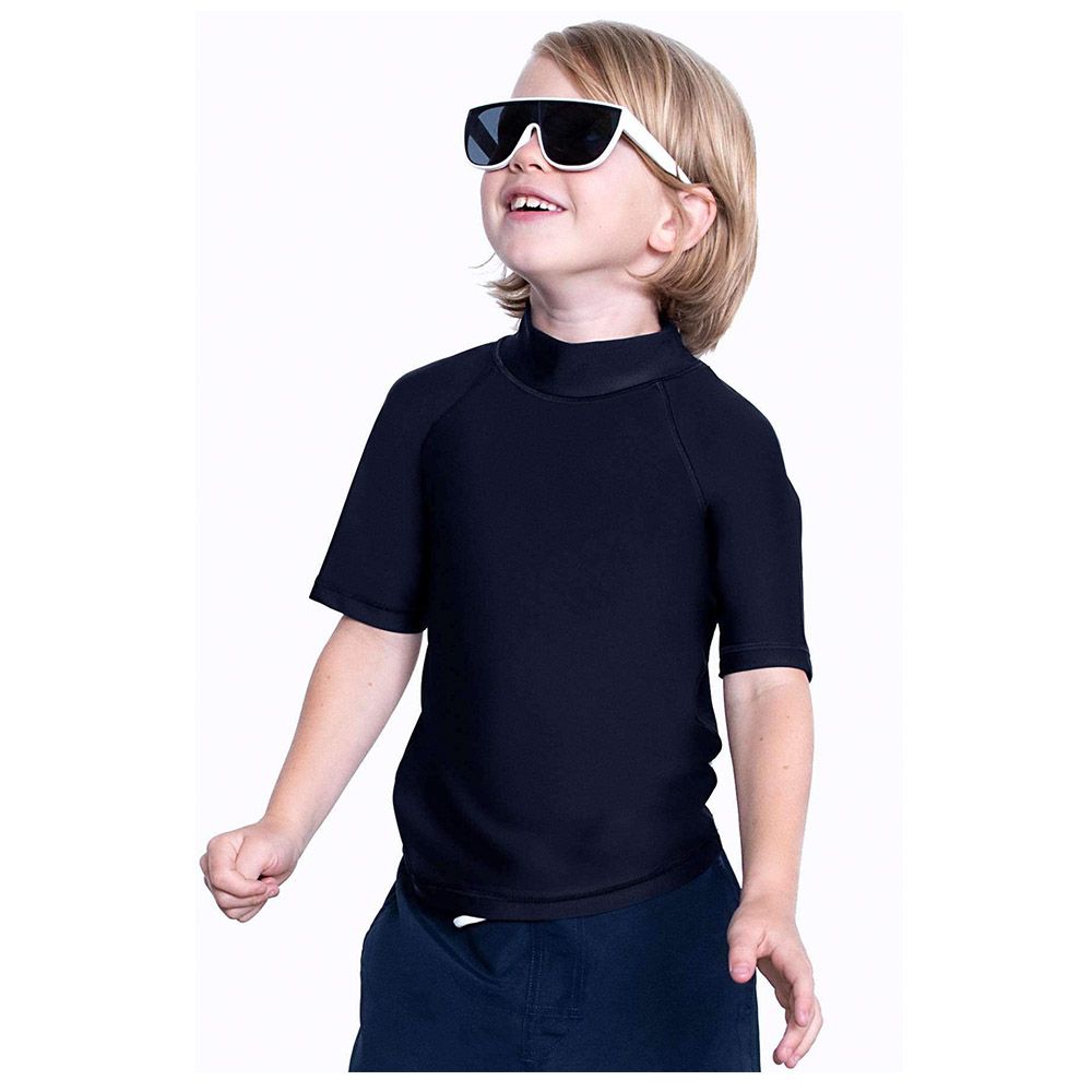 COEGA Sunwear - K Unisex Rash Guard, Black Basic