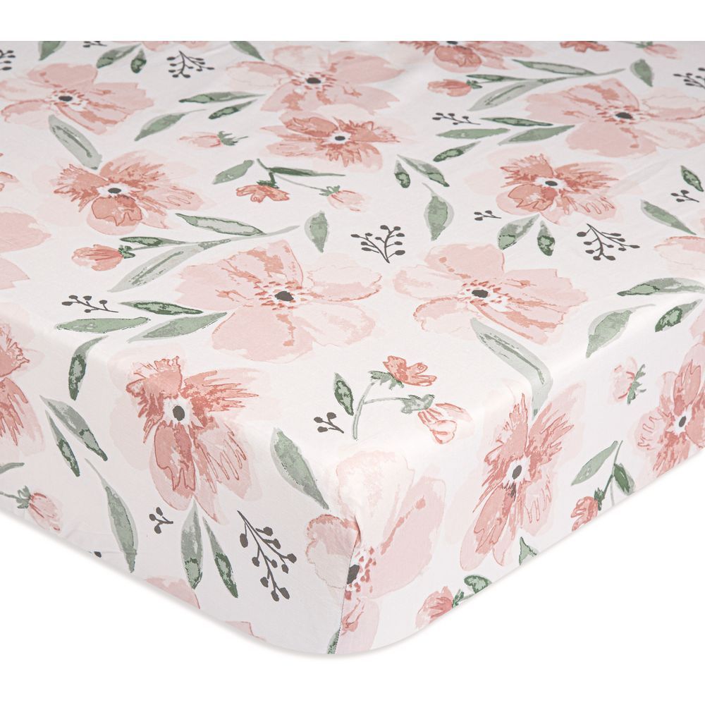 Crane Baby - Parker Crib Sheet - Floral