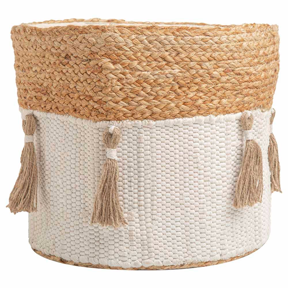 Crane Baby - Cotton & Jute Storage Bin