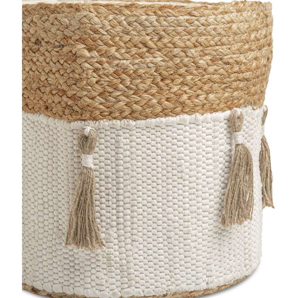 Crane Baby - Cotton & Jute Storage Bin