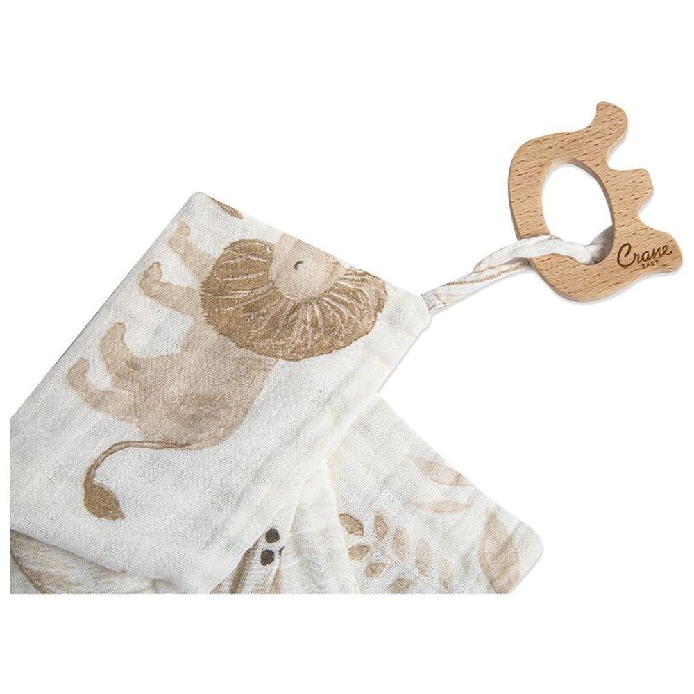 Crane Baby - Giveaway Elephant Teether & Animal Security Blanket