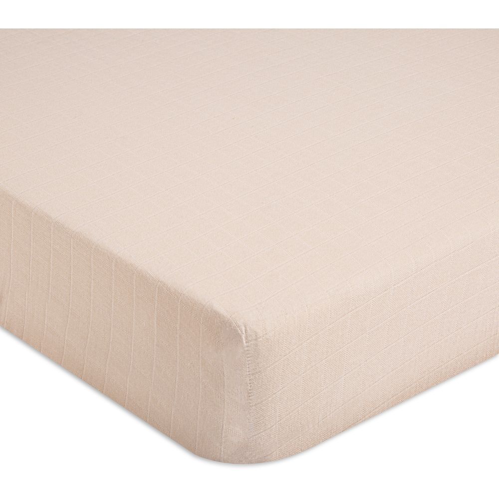 Crane Baby - Crib Fitted Sheet - Desert Rose