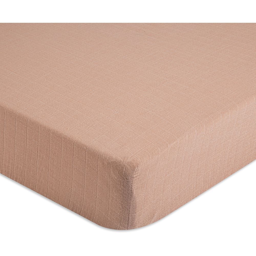 Crane Baby - Crib Fitted Sheet - Copper