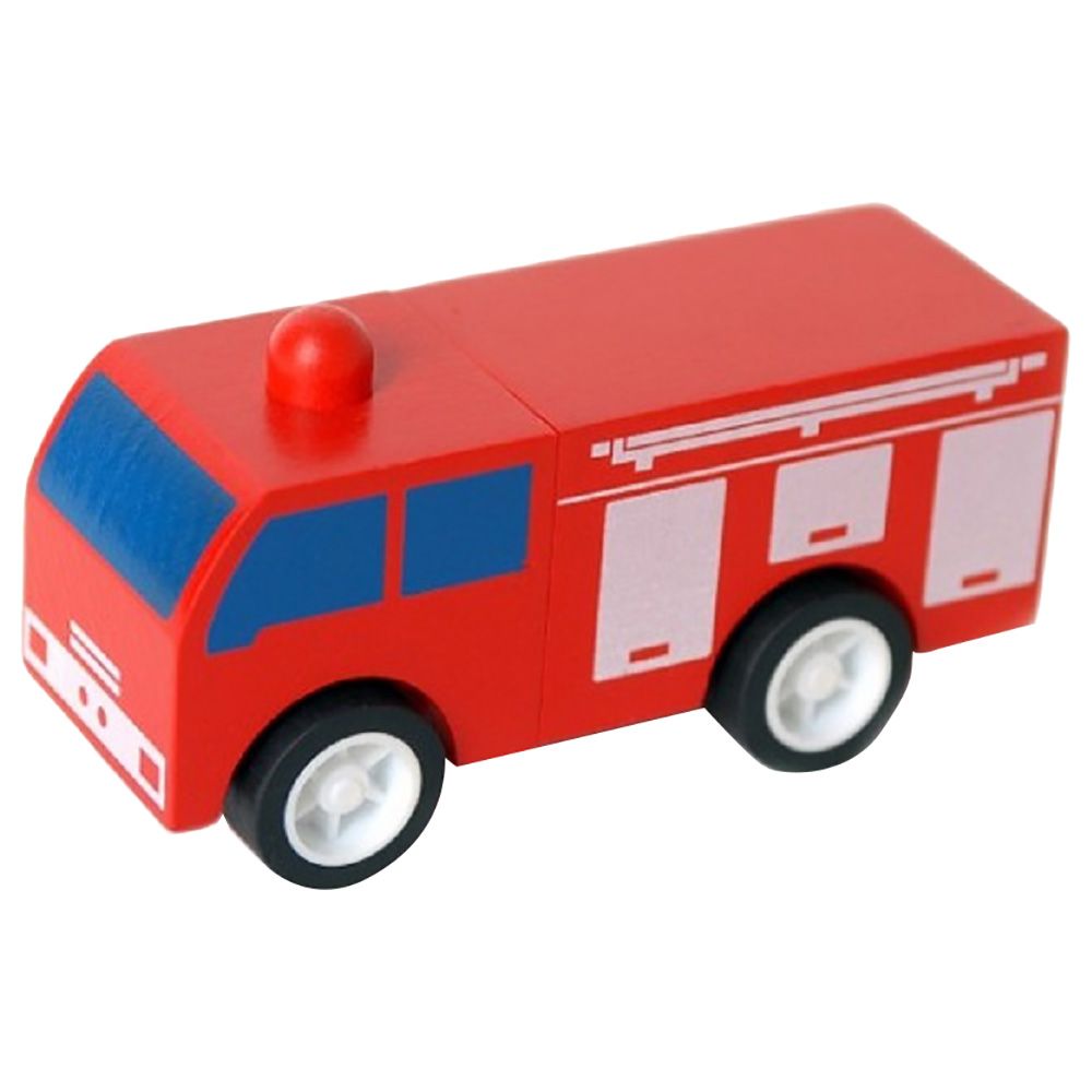 Click Clack - Fire Truck Wooden Toy