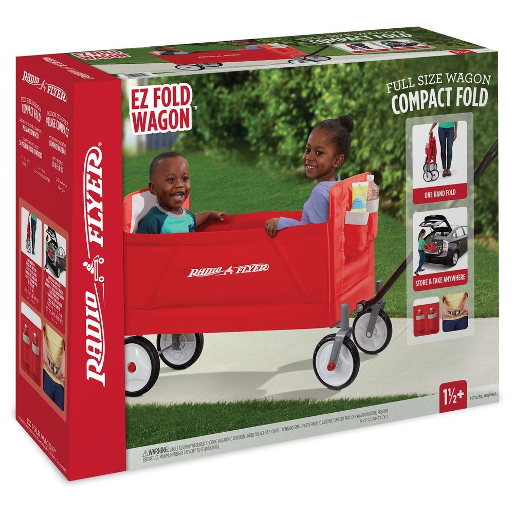 Radio Flyer - 3-in-1 EZ Fold Wagon - Red