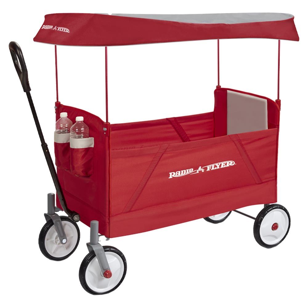 Radio Flyer - 3-in-1 EZ Fold Wagon W/ Canopy - Red