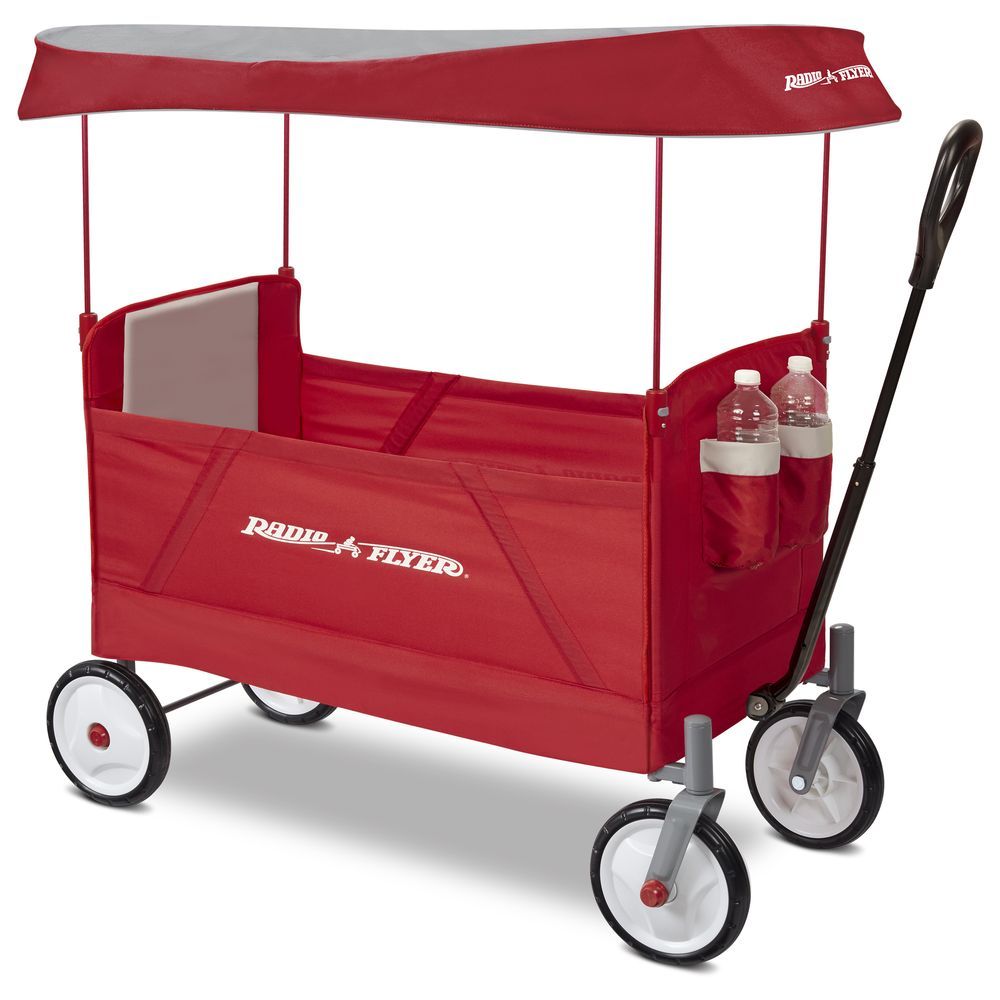 Radio Flyer - 3-in-1 EZ Fold Wagon W/ Canopy - Red