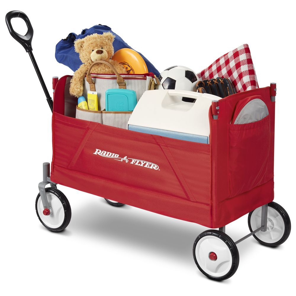 Radio Flyer - 3-in-1 EZ Fold Wagon W/ Canopy - Red