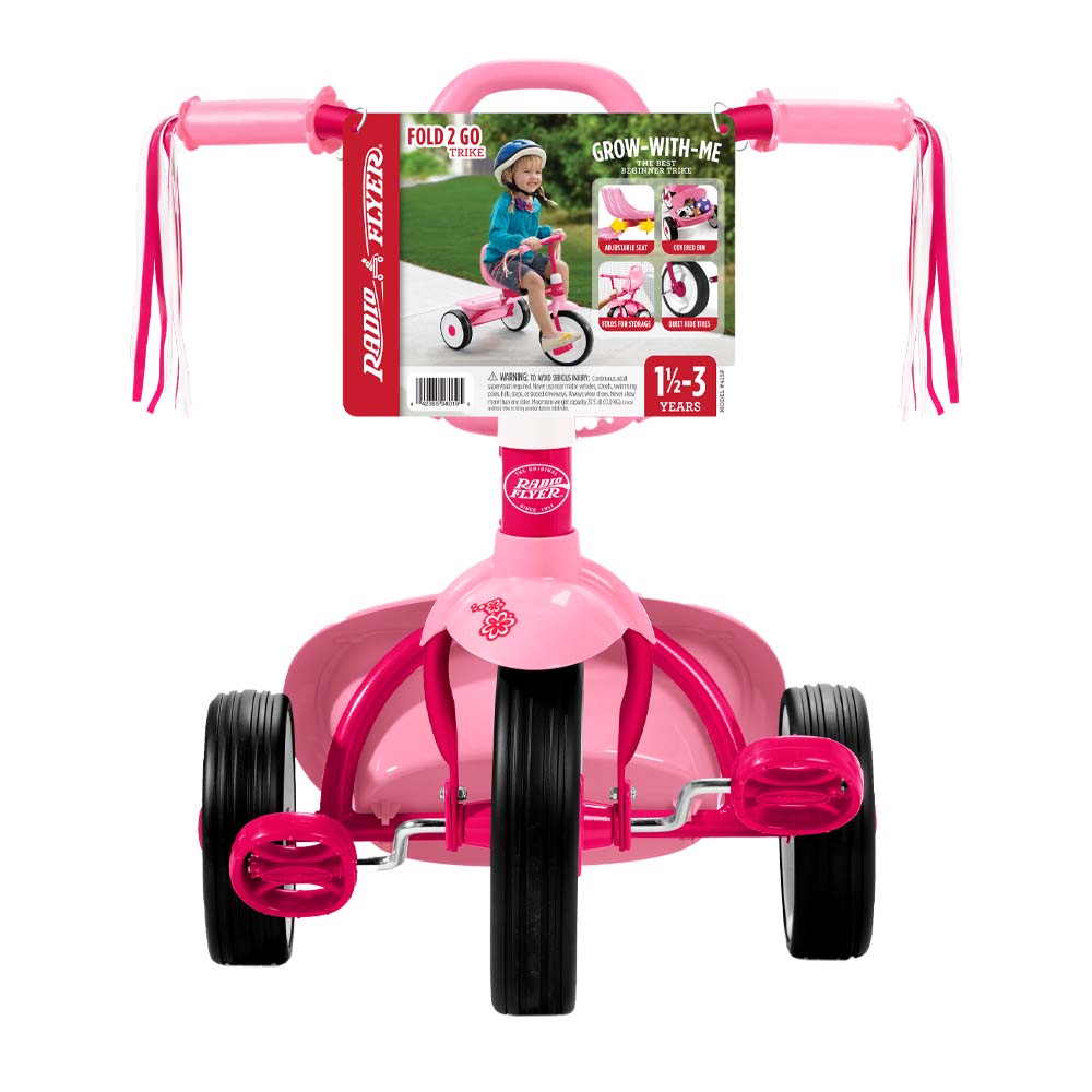 Buy Radio Flyer Fold 2 Go Trike Pink Formamide at The Affordable Price Mumzworld