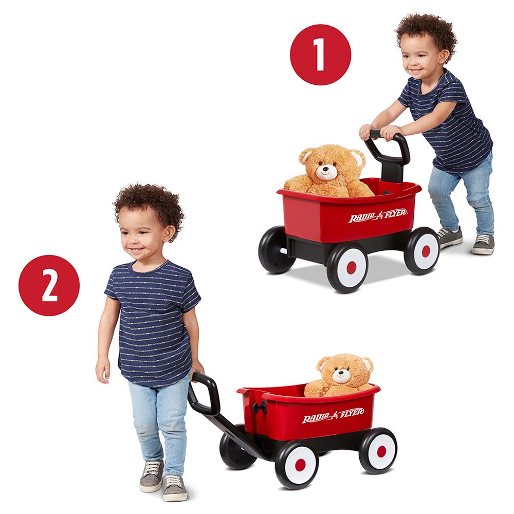 Radio Flyer - Push & Play Walker Wagon W/ Teddy Bear